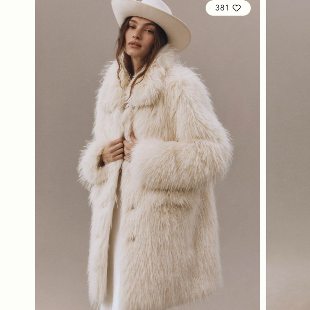 Apparis Pamela Faux Fur Coat size Medium M - Picture 1 of 10